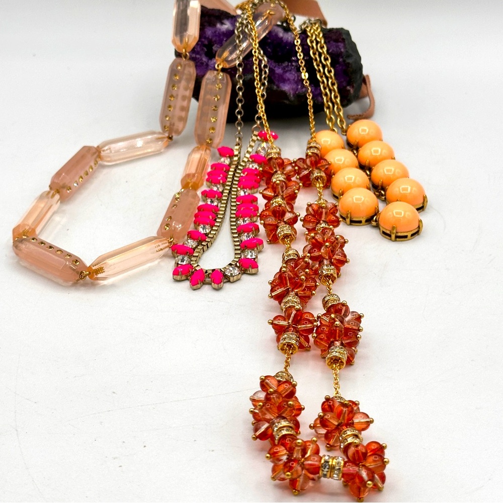 Elegant Multi-Color Jewelry Set Romantic blush pink orange